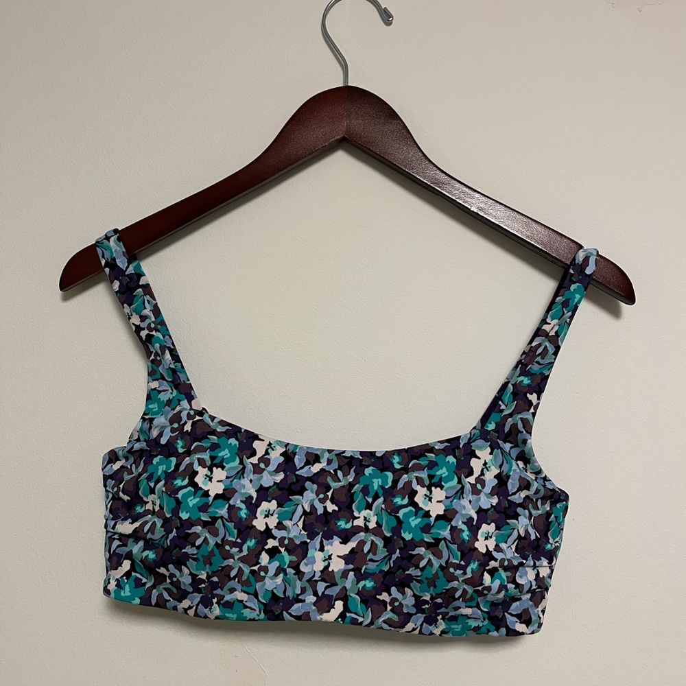 Athleta Swim - Square Neck Bikini Top -  Floral